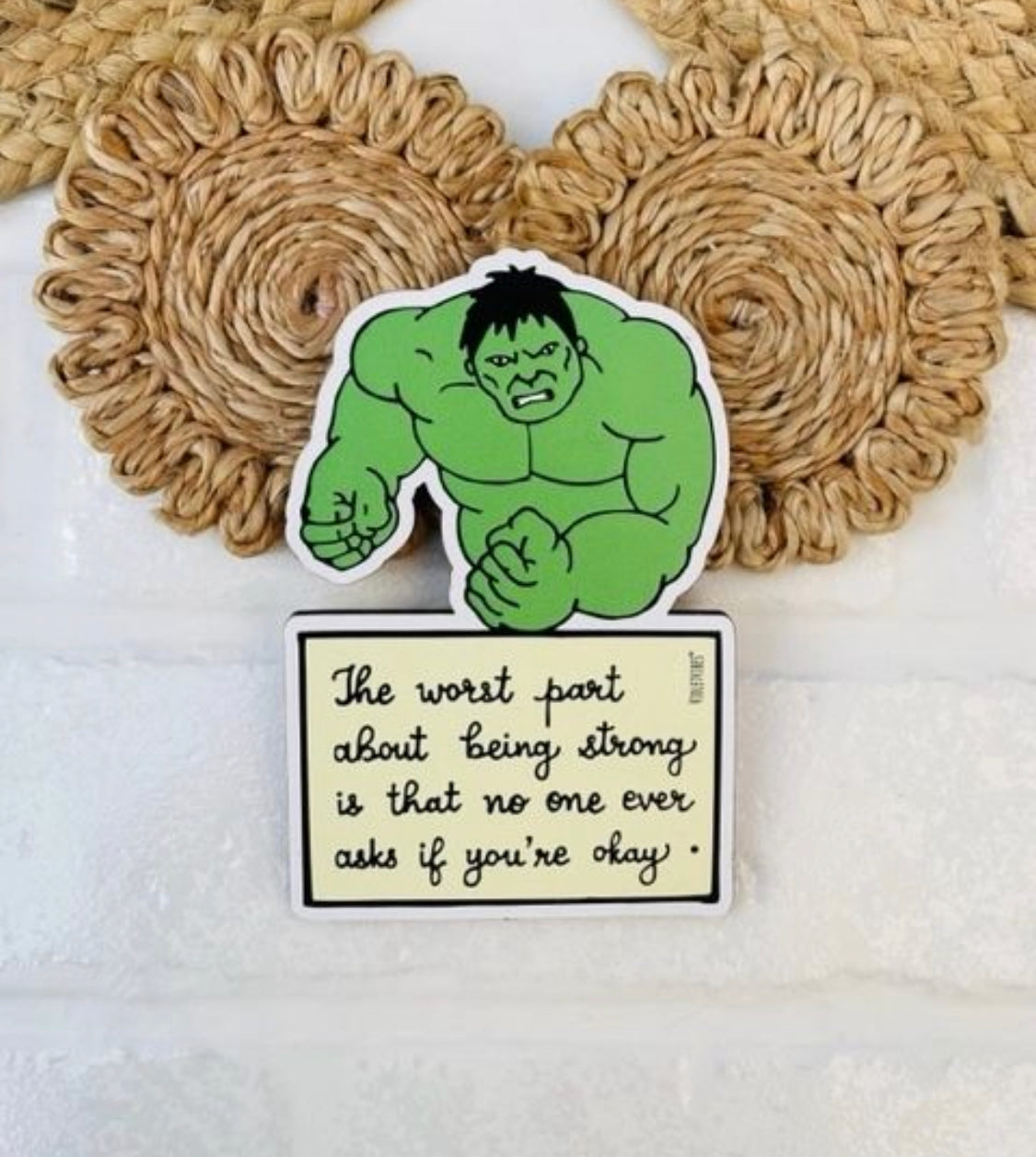 Hulk- Wooden sticker