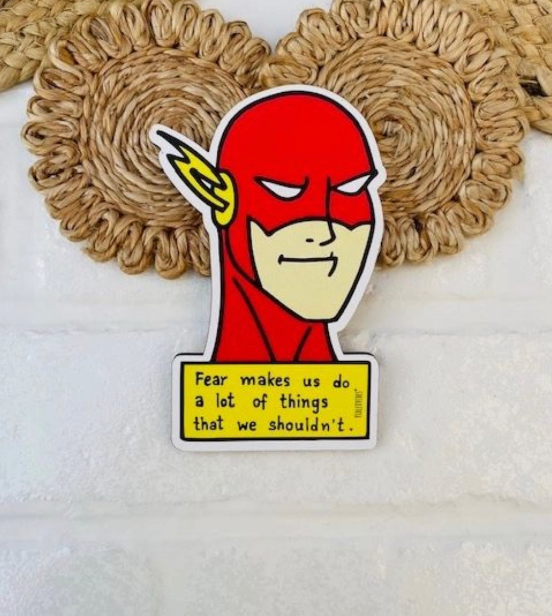 Flash- Wooden sticker