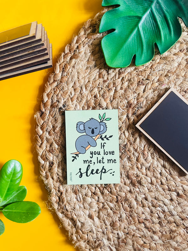 If you love me let me sleep | 3.5x2.5 Inches Magnet
