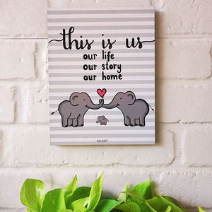 This is us our life our story our home | 9 x 7 inches Wooden Boards