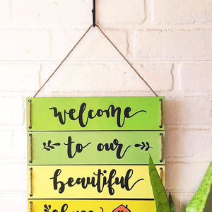 Welcome to our beautiful chaos | Multi Tier Hanging