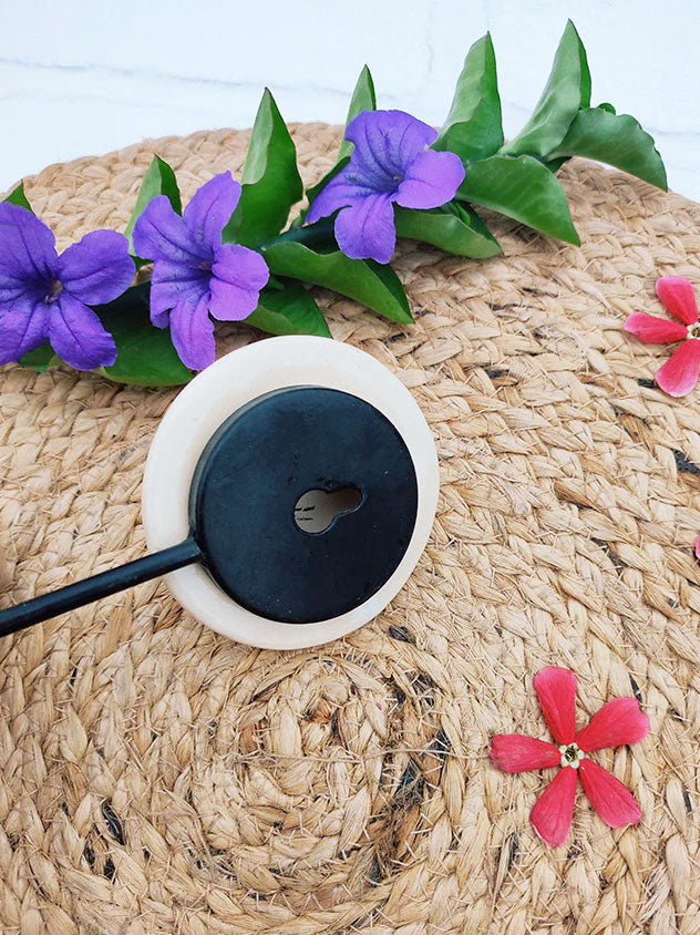 Ceramic Hooks | White Round