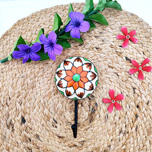 Ceramic Hooks | White Round
