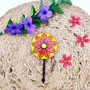 Ceramic Hooks | Yellow Orange Round