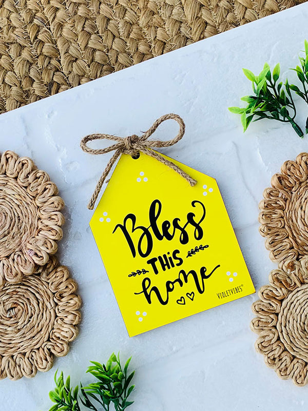 Bless this home  | 5 x 5 inches Bow Huts