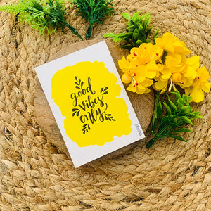 Good vibes only | 3.5x2.5 inches Magnet