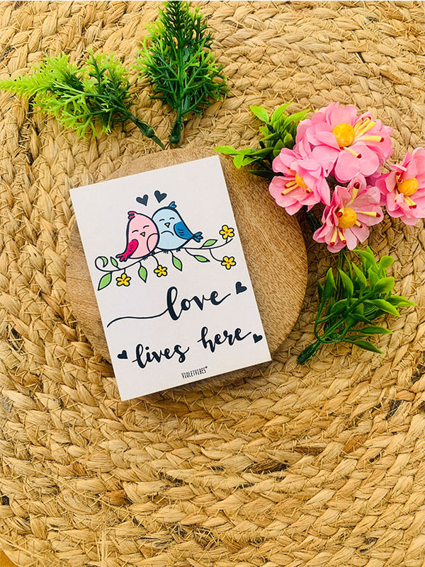 Love lives here | 3.5 x 2.5 inches Magnet