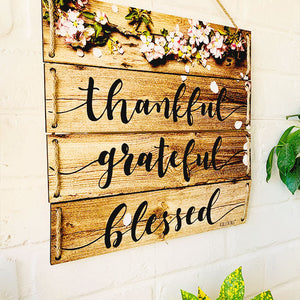 Thankful, Grateful, Blessed | Multi Tier Hanging