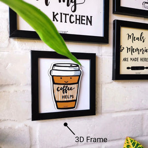 Kitchen Decor with 3D Frame | Coffee Edition | kitchen decor