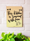 This kitchen is seasoned with love | 9 x 7 inches Wooden Boards